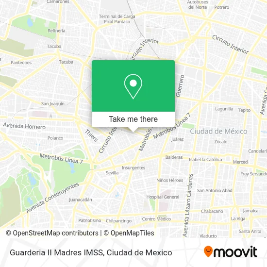 Guarderia II Madres IMSS map