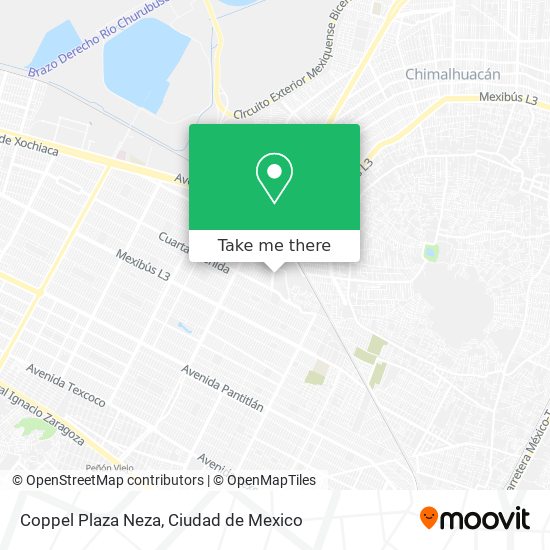 Mapa de Coppel Plaza Neza