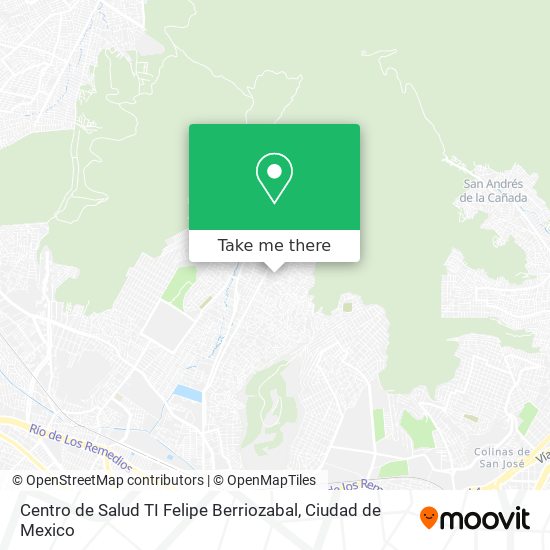 Mapa de Centro de Salud TI Felipe Berriozabal