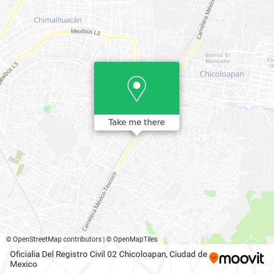 Mapa de Oficialia Del Registro Civil 02 Chicoloapan