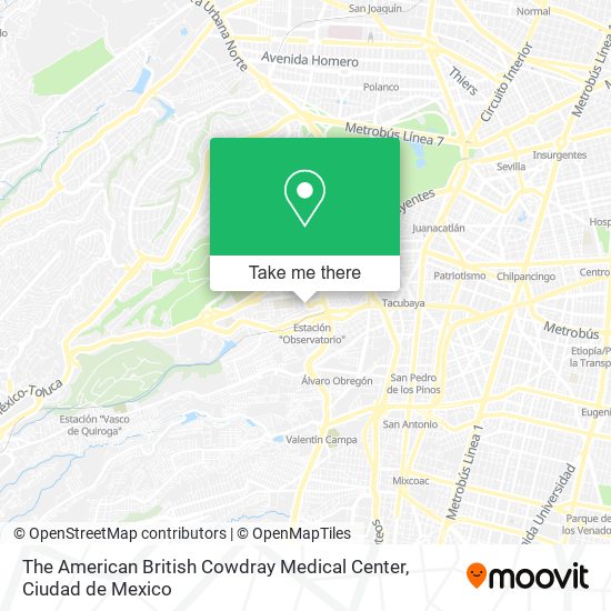 The American British Cowdray Medical Center map