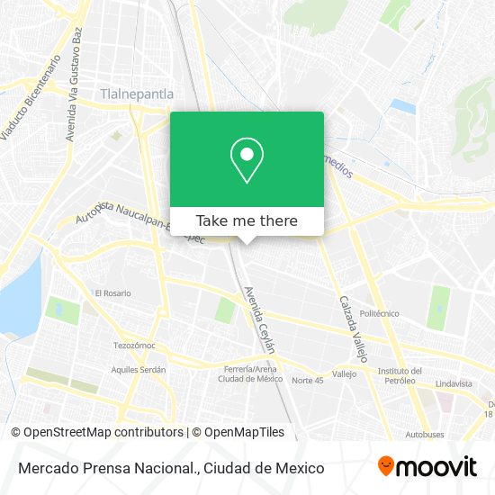 Mercado Prensa Nacional. map