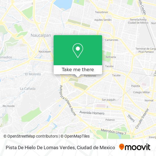 Pista De Hielo De Lomas Verdes map
