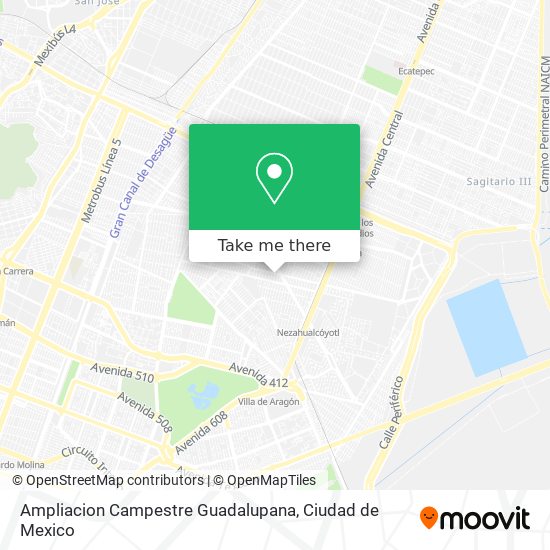 Mapa de Ampliacion Campestre Guadalupana