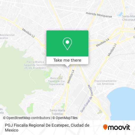 PGJ Fiscalía Regional De Ecatepec map