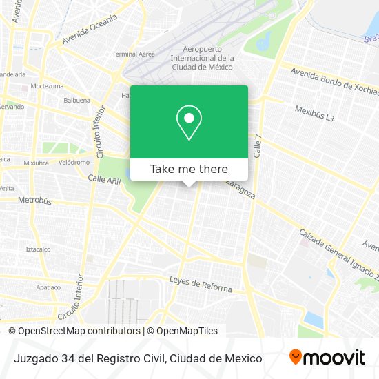 Juzgado 34 del Registro Civil map