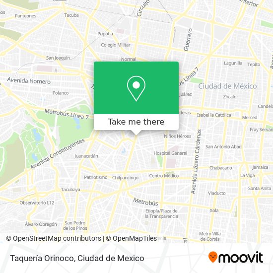 Taquería Orinoco map