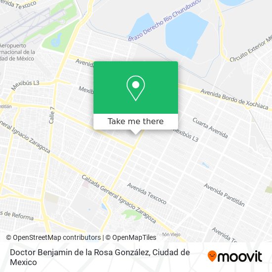 Doctor Benjamin de la Rosa González map