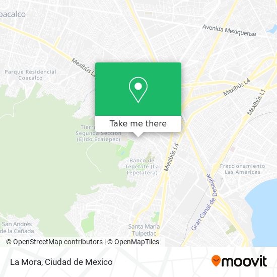 Mapa de La Mora
