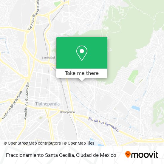 Fraccionamiento Santa Cecilia map