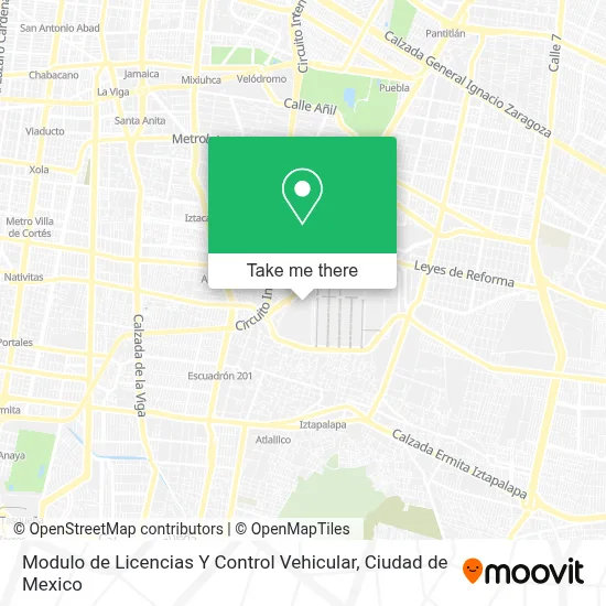 Modulo de Licencias Y Control Vehicular map