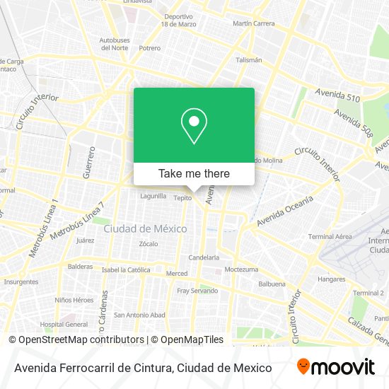 Avenida Ferrocarril de Cintura map