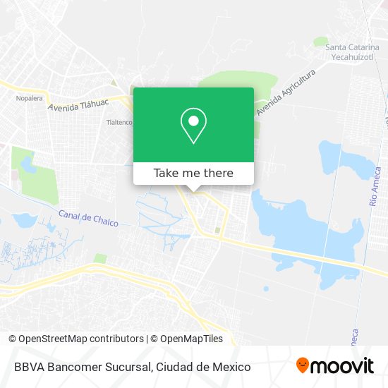 Mapa de BBVA Bancomer Sucursal