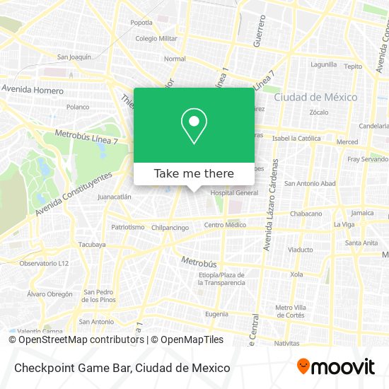 Mapa de Checkpoint Game Bar