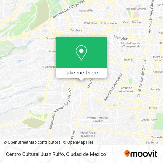 Mapa de Centro Cultural Juan Rulfo
