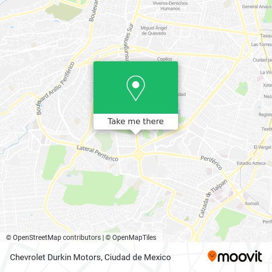 Mapa de Chevrolet Durkin Motors