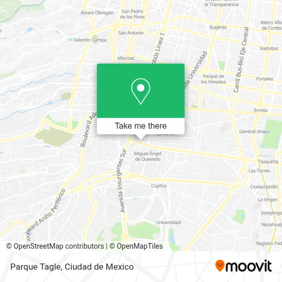 Parque Tagle map