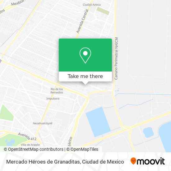 Mapa de Mercado Héroes de Granaditas