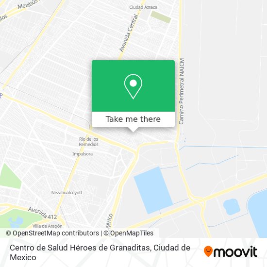 Centro de Salud Héroes de Granaditas map