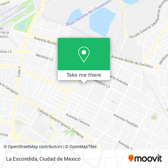 La Escondida map