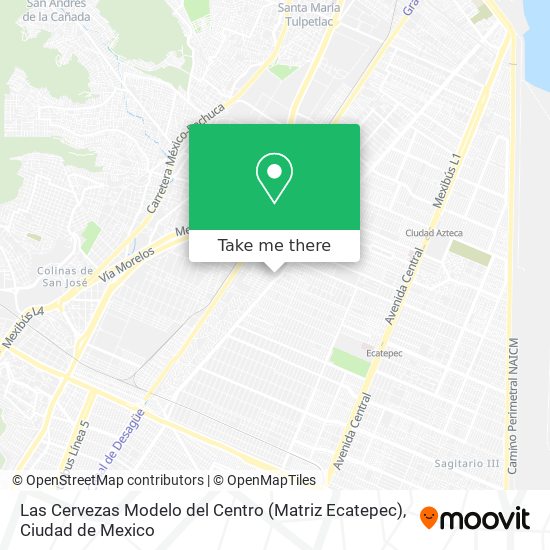 How to get to Las Cervezas Modelo del Centro (Matriz Ecatepec) in Ecatepec  De Morelos by Bus or Metro?