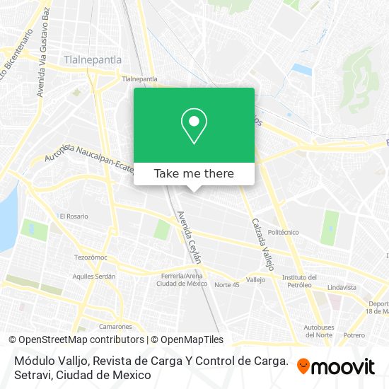 Módulo Valljo, Revista de Carga Y Control de Carga. Setravi map