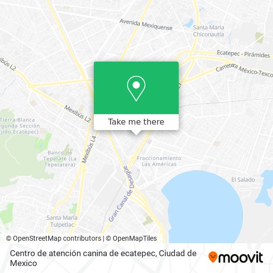 Mapa de Centro de atención canina de ecatepec