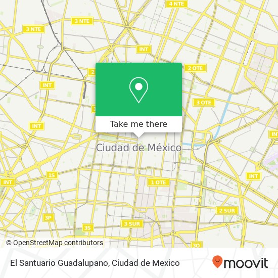 Mapa de El Santuario Guadalupano