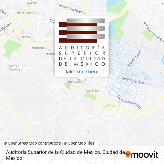 Auditoría Superior de la Ciudad de México map