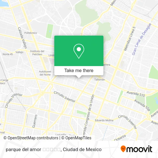 Mapa de parque del amor 🌳💗🍃🍂🍁