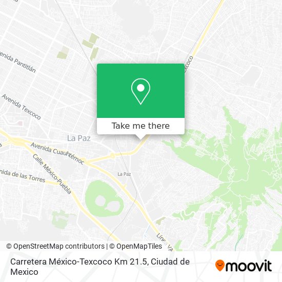 Carretera México-Texcoco Km 21.5 map