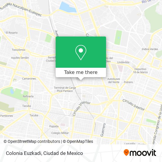 Mapa de Colonia Euzkadi