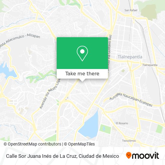 Calle Sor Juana Inés de La Cruz map