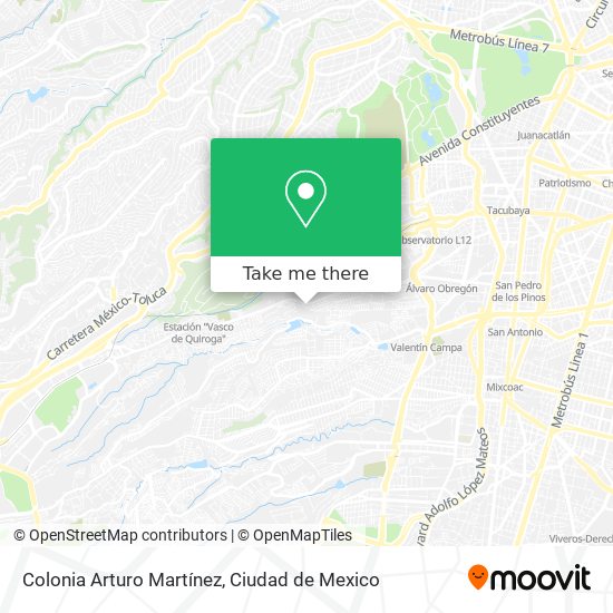 Colonia Arturo Martínez map