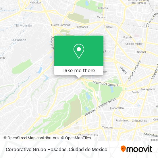 Corporativo Grupo Posadas map