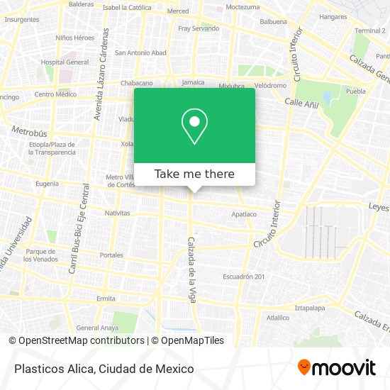 Plasticos Alica map