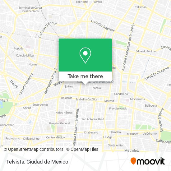 Telvista map