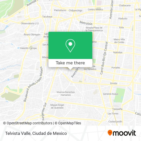 Telvista Valle map