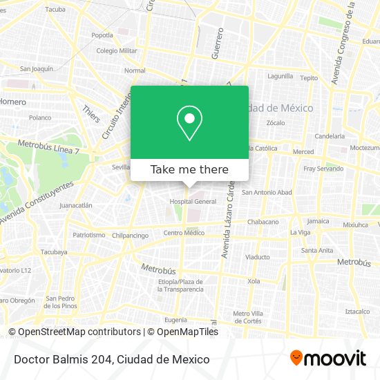 Mapa de Doctor Balmis 204
