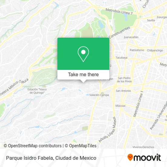 Parque Isidro Fabela map