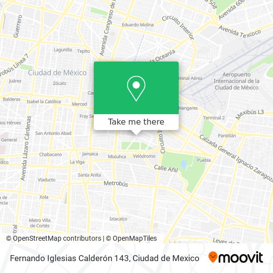 Fernando Iglesias Calderón 143 map