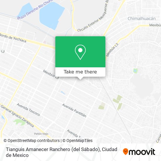 Mapa de Tianguis Amanecer Ranchero (del Sábado)