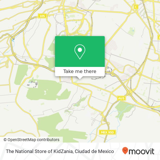 The National Store of KidZania map