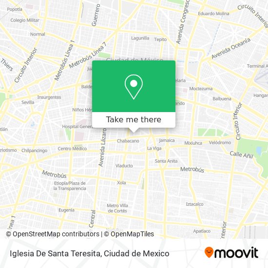 Mapa de Iglesia De Santa Teresita