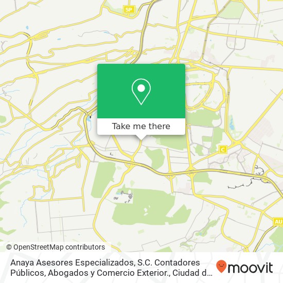 Anaya Asesores Especializados, S.C. Contadores Públicos, Abogados y Comercio Exterior. map