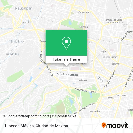 Mapa de Hisense México