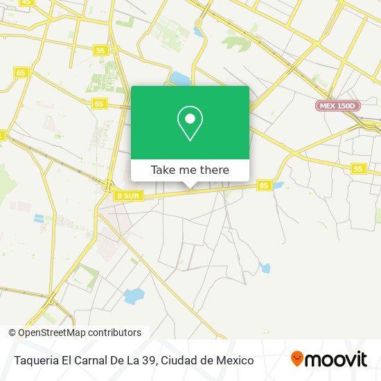 Mapa de Taqueria El Carnal De La 39