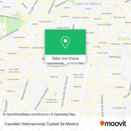 Castelec Internacional map