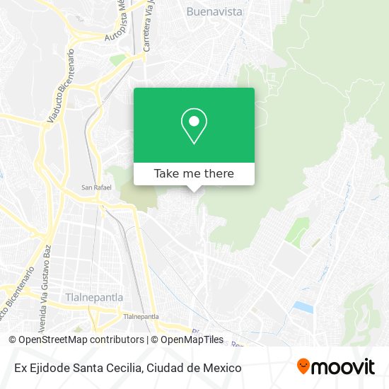 Mapa de Ex Ejidode Santa Cecilia