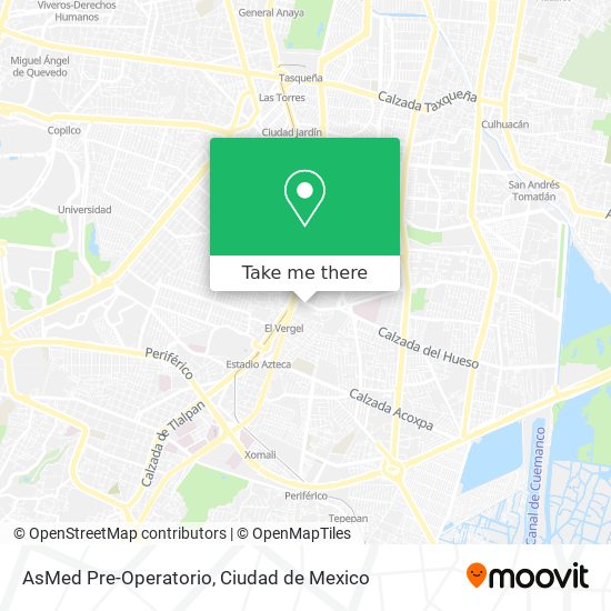 AsMed Pre-Operatorio map